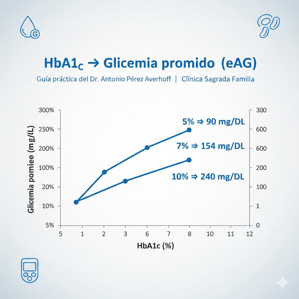 ¿Cómo convertir la HbA1c en glicemia promedio? (eAG)
